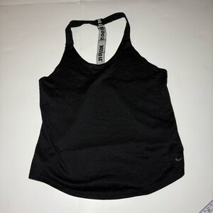 Nike Black Racerback Tank with Branded‎ Strap
